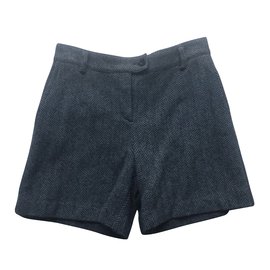 Pantalones cortos See by Chloé de lana gris oscuro