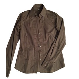 Autre Marque Blusa Eterna Kaki de Algodón Orgánico Talla 34