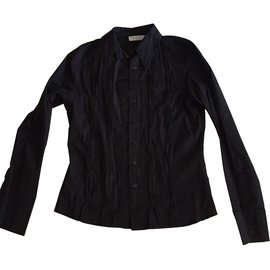 Autre Marque Camicia Entracte in cotone elasticizzato nera Taglia 36