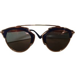 Occhiali da sole Christian Dior So Real Blu Navy Oro Rosa