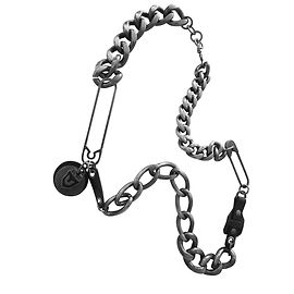 Gianfranco Ferre Vintage Steel Necklace Grey