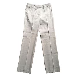 Elie Tahari Leinenhose beige