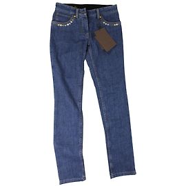 Jeans Skinny Louis Vuitton en Denim Azul Talla 38