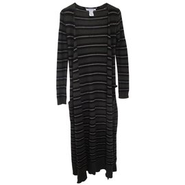 Sonia Rykiel Weste Maxi aus blauem Kaschmir