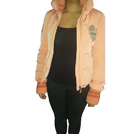 Chaqueta Geospirit Coral con Seda
