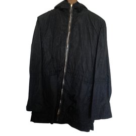 Louis Vuitton Reversibler 3 in 1 Parka mit Kaninchenfell Schwarz