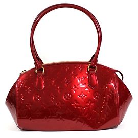 Louis Vuitton Sherwood PM Bolso de mano rojo de charol