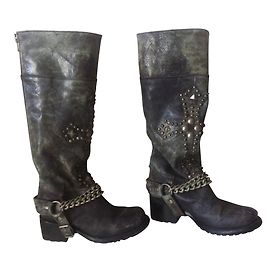 Botas Sendra Harley Rock Spirit Gris Cuero 36