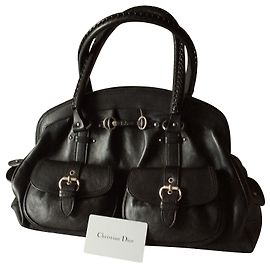 Borsa Christian Dior in pelle nera