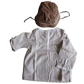 Chemise Jacadi en coton taupe 18 mois