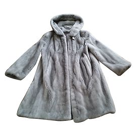 Autre Marque Abrigo de visón gris bluette talla 40