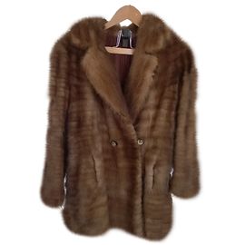 Autre Marque Caramel Mink Fur Jacket Size 40 42