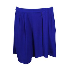 Bash Fory Asymmetrischer Rock Blau Viscose