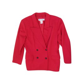 Lanvin Jacke aus Wolle Rot Größe 42