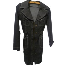 Vestido de denim gris Plein Sud