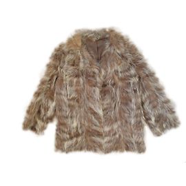 Autre Marque Marmot Fur Jacket Beige Size 40