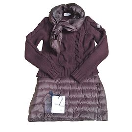 Moncler Wollkleid Dunkelrot
