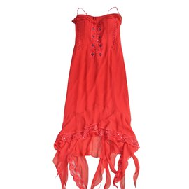 BDBA Kleid Rot aus Polyester
