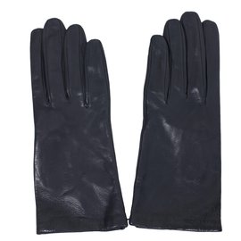 Schwarze Lederhandschuhe Größe 7.5 - Autre Marque