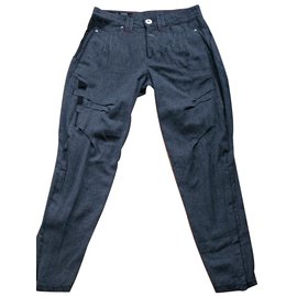 Pantalones Marithé et François Girbaud Grises de Algodón