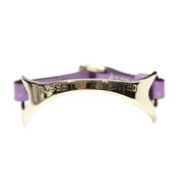 Fratelli Rosseti Bracciale in Pelle Vernice Viola Argento