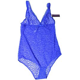 Autre Marque Princesse Tam Tam Body de encaje azul eléctrico