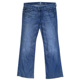 Vaqueros Boot Cut 7 For All Mankind Azules Algodón Talla 31