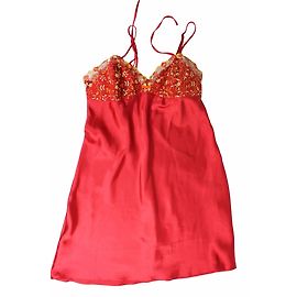 Autre Marque Babydoll rosso con pizzo Etam Taglia 40