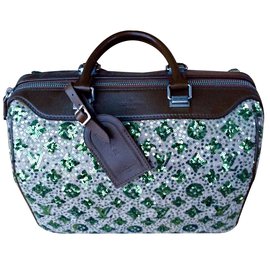 Louis Vuitton Sunshine Express Handtasche Khaki Leder