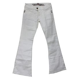 Autre Marque Pantalones acampanados de algodón crudo Vetus Petra