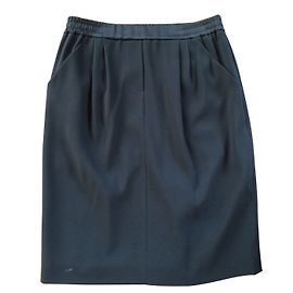Falda negra de crepé Paule Ka Talla 38