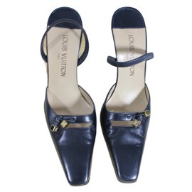 Sandali Mules Louis Vuitton in Pelle Nera