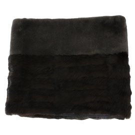 Sciarpa Louis Vuitton in pelliccia di visone e marmotta marrone