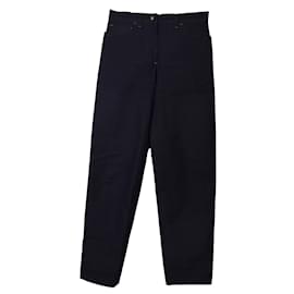 Pantalones Louis Vuitton Azul Índigo de Algodón Talla 36