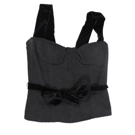 Louis Vuitton Korsett Schwarz Samt