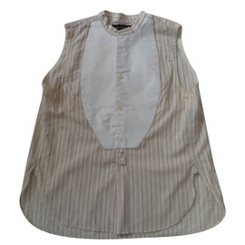 Top Isabel Marant de algodón beige talla 1