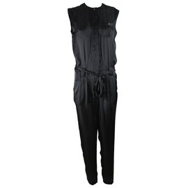 Mono negro American Retro de poliéster Talla 40