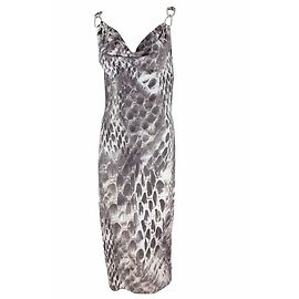 Georges Rech Kleid braun weiß Viscose Größe 36