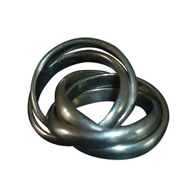 Versani Triple Band Ring aus 925 Sterling Silber Größe 54 - Autre Marque