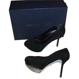 Décolleté Sergio Rossi in pelle nera taglia 36,5