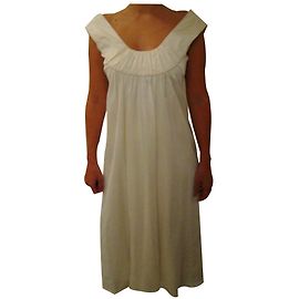 Autre Marque Martine Sitbon Kleid aus weißer Viskose Satin