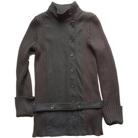 Comptoir Des Cotonniers Schwarze Jacke aus Cord und Wolle Gr. S