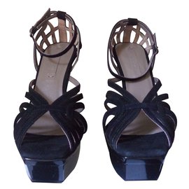 Sandalias Bcbg Max Azria ADIA de ante negro talla 39