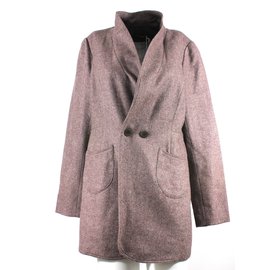 Renata Cashmere Coat Purple - Autre Marque