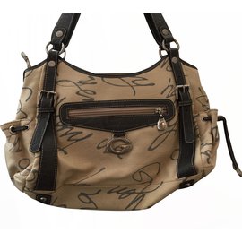 Handtasche Gil Holster beige Stoff - Autre Marque