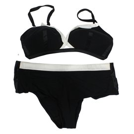 Set di biancheria intima Playtex bianco e nero 90B 40FR - Autre Marque