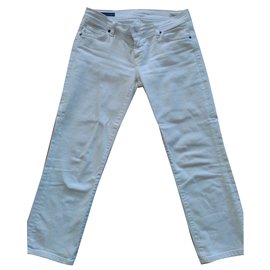 Jeans 7 For All Mankind de denim blanco talla 26