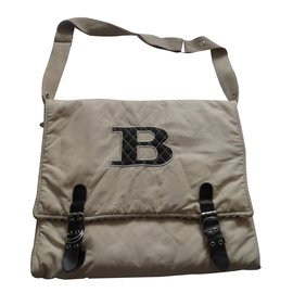 Burberry Wickeltasche Beige Baumwolle