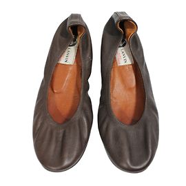 Lanvin Ballerinas aus Leder Braun Größe 35