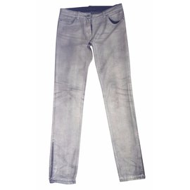 Vaqueros Balenciaga de denim gris encerado